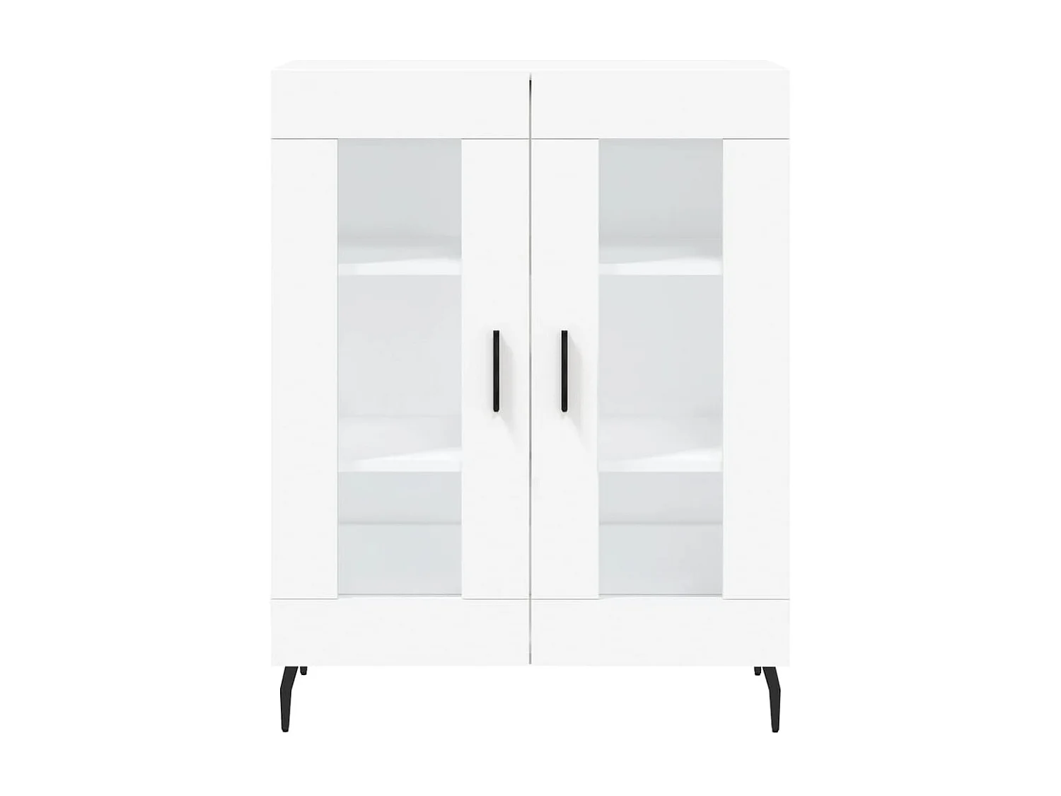 Buffet aparador cômoda armário unidade de armazenamento organizador cozinha sala sala 69,5 x 34 x 90 cm madeira trabalhada branca 02_0030446