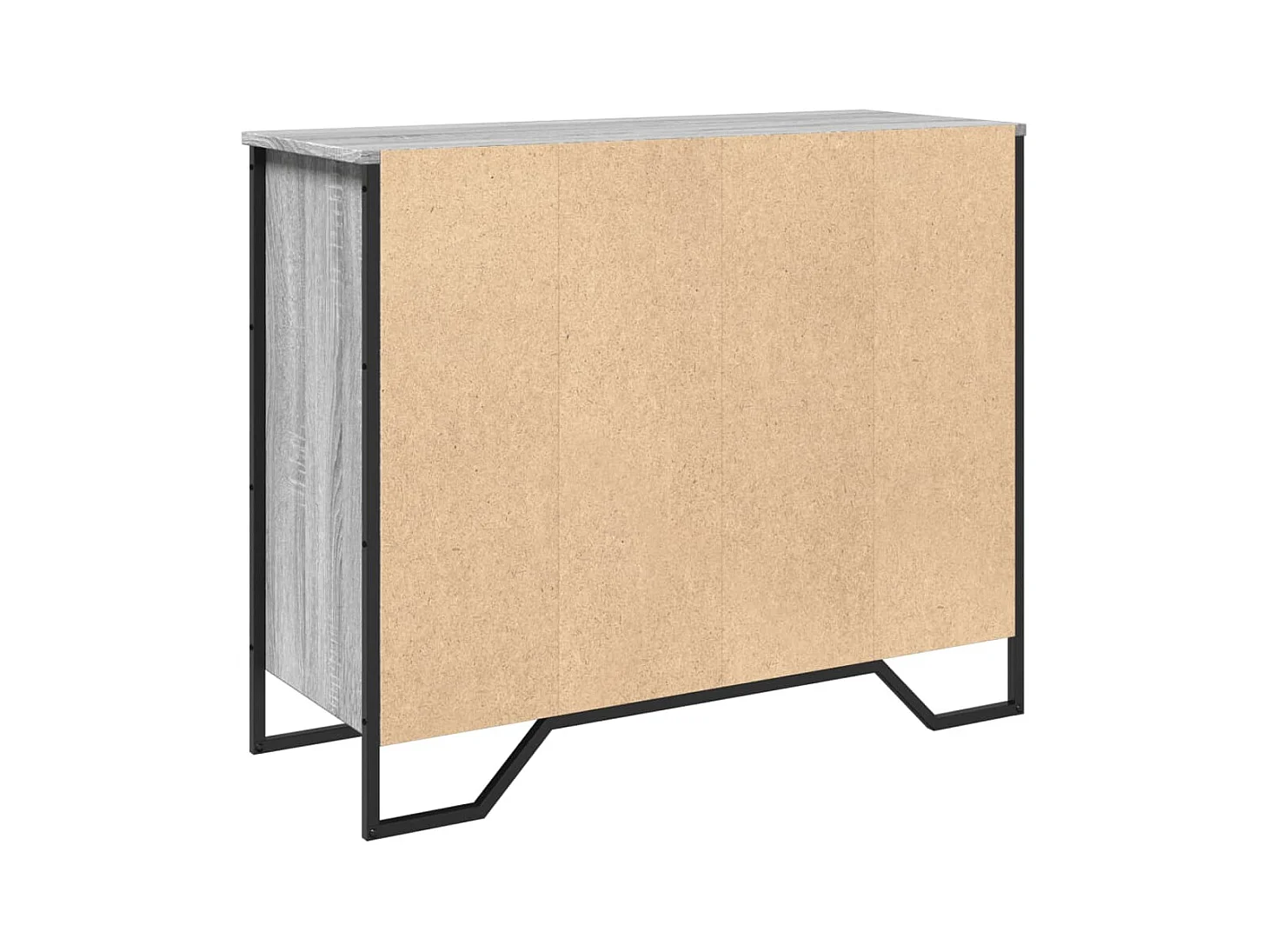 Aparador buffet cómoda armario unidad de almacenamiento organizador cocina salón salonsonoma 91 x 35,5 x 74,5 cm madera contrachapada gris 02_0036557