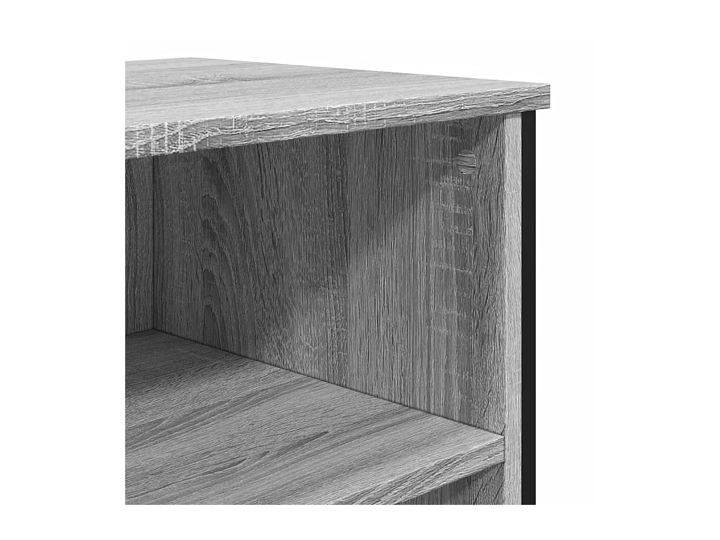 Aparador buffet cómoda armario unidad de almacenamiento organizador cocina salón salonsonoma 91 x 35,5 x 74,5 cm madera contrachapada gris 02_0036557