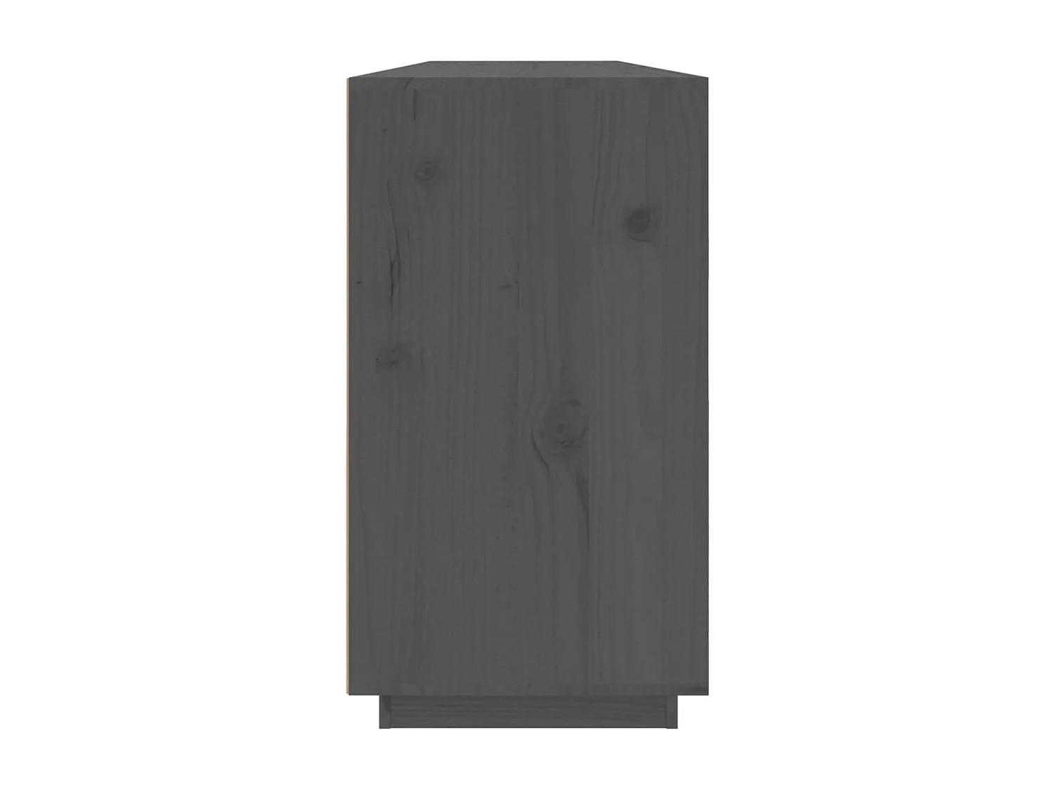 Credenza buffet cassettiera mobile contenitore organizer cucina soggiorno soggiorno 100 x 40 x 75 cm legno massello di pino grigio 02_0031765