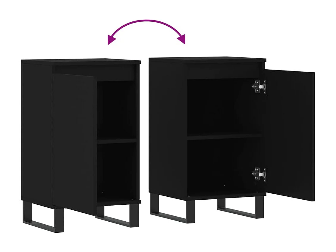 Credenza buffet cassettiera mobile contenitore organizer cucina soggiorno soggiorni set da 2 40 x 35 x 70 cm multistrato marrone 02_0036901