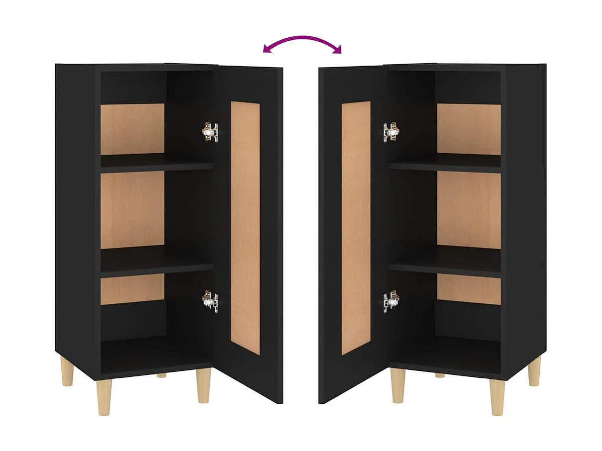 bahut commode armoire bois marron 34.5 x 34 x 90 cm 02_0035875