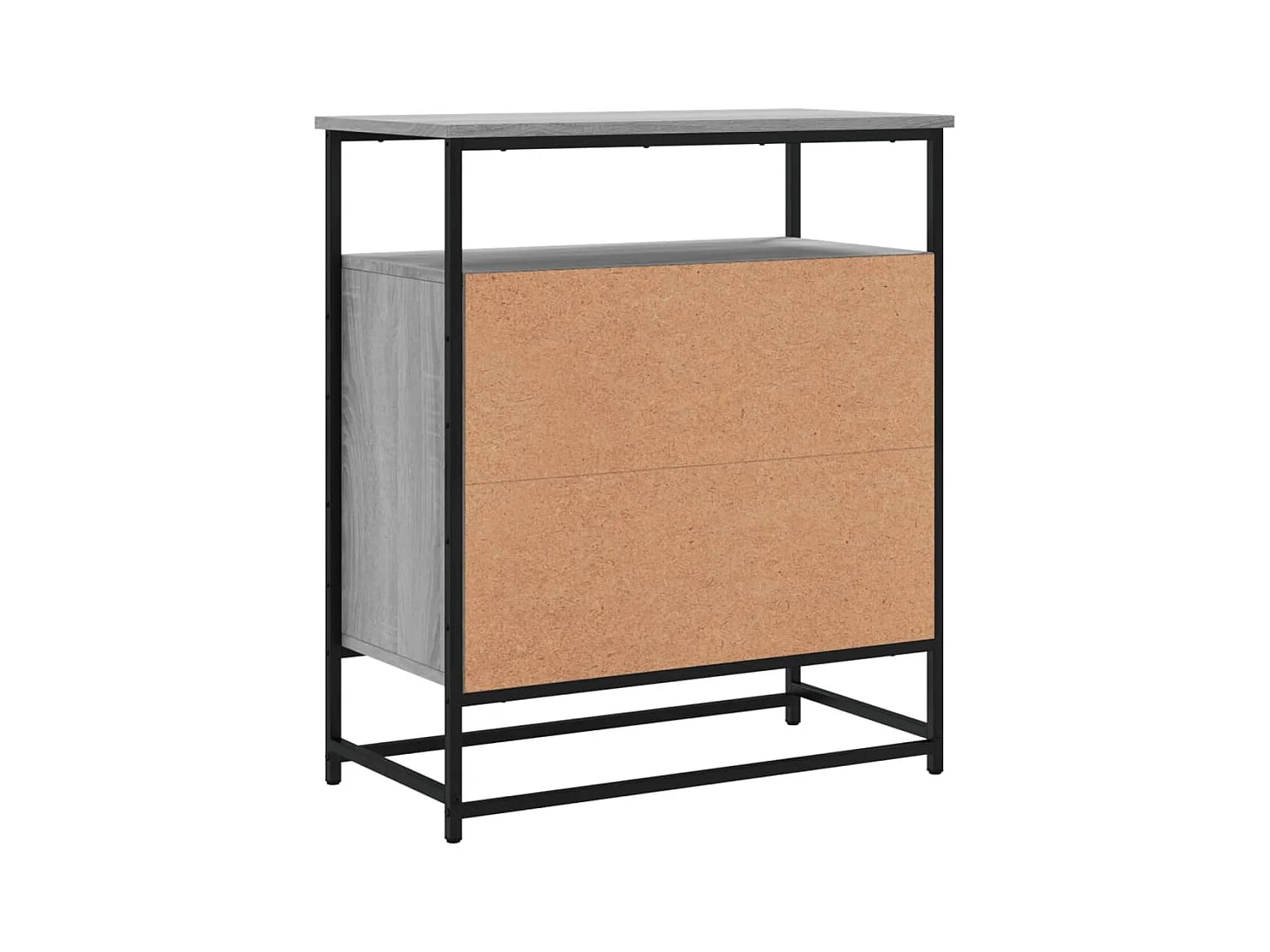 Credenza buffet cassettiera mobile contenitore organizer cucina soggiorno salonsonoma 69 x 35 x 80 cm pannelli compositi grigio 02_0036498