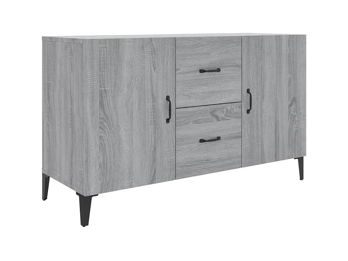 Credenza buffet cassettiera mobile contenitore organizer cucina soggiorno salonsonoma 100 x 36 x 60 cm pannelli compositi grigio 02_0036258