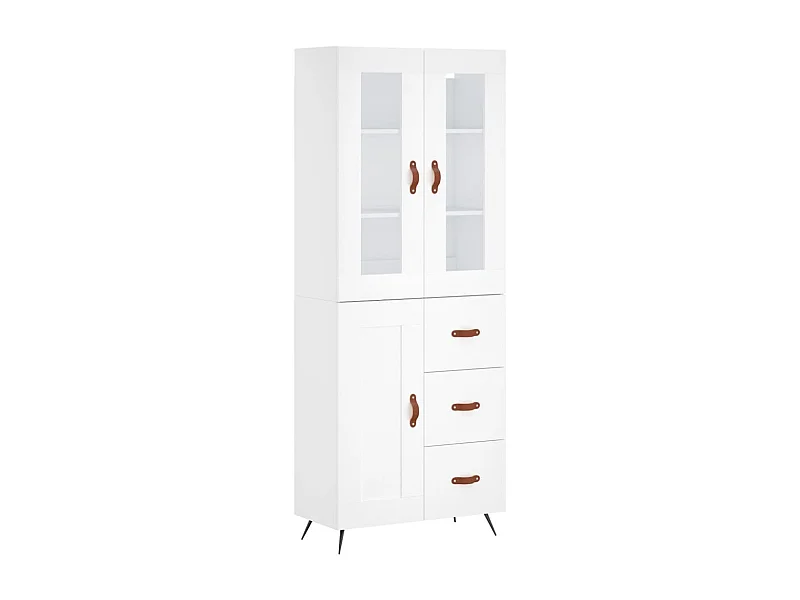 bahut commode armoire bois blanche 69.5 x 34 x 180 cm 02_0032692