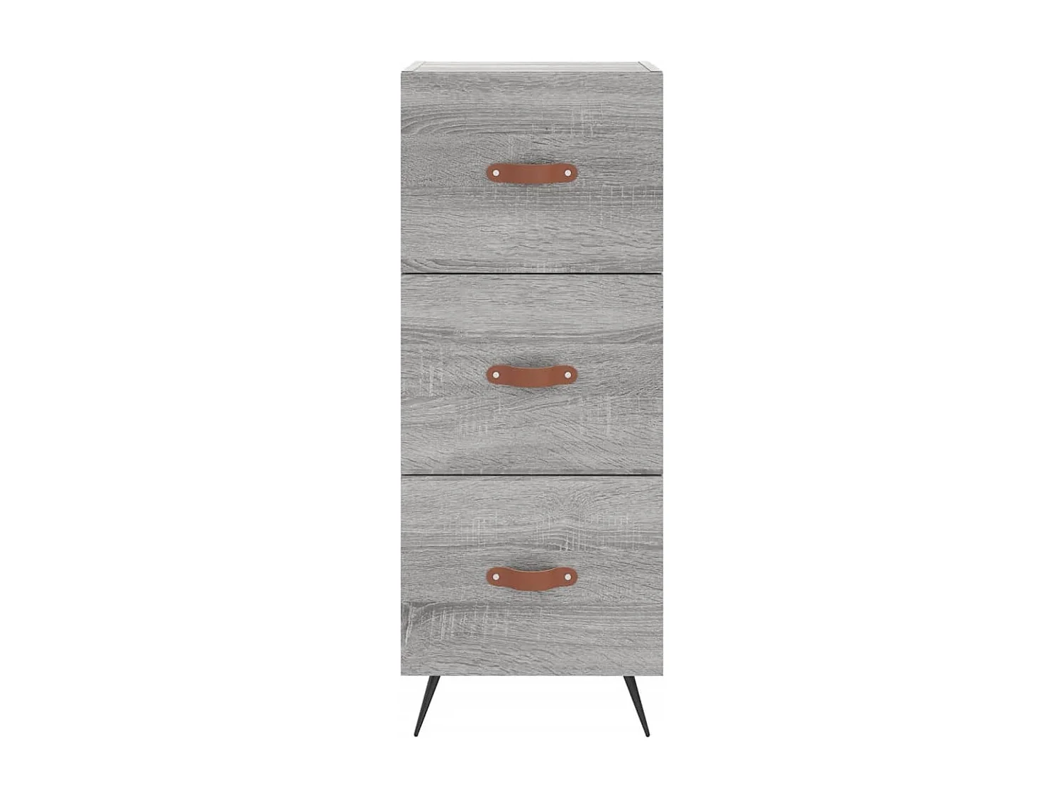 Credenza buffet cassettiera mobile contenitore organizer cucina soggiorno soggiorno Sonoma 34,5 x 34 x 90 cm derivati ​​del legno grigio 02_0036344