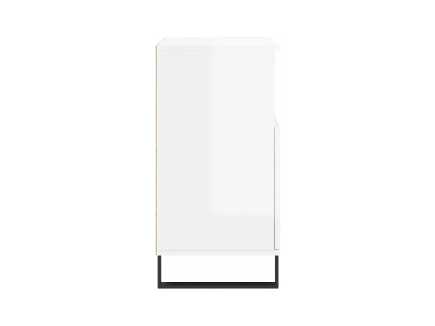 Credenza buffet cassettiera mobile contenitore organizer cucina soggiorno lucido 60 x 35 x 70 cm derivati ​​del legno bianco 02_0030676