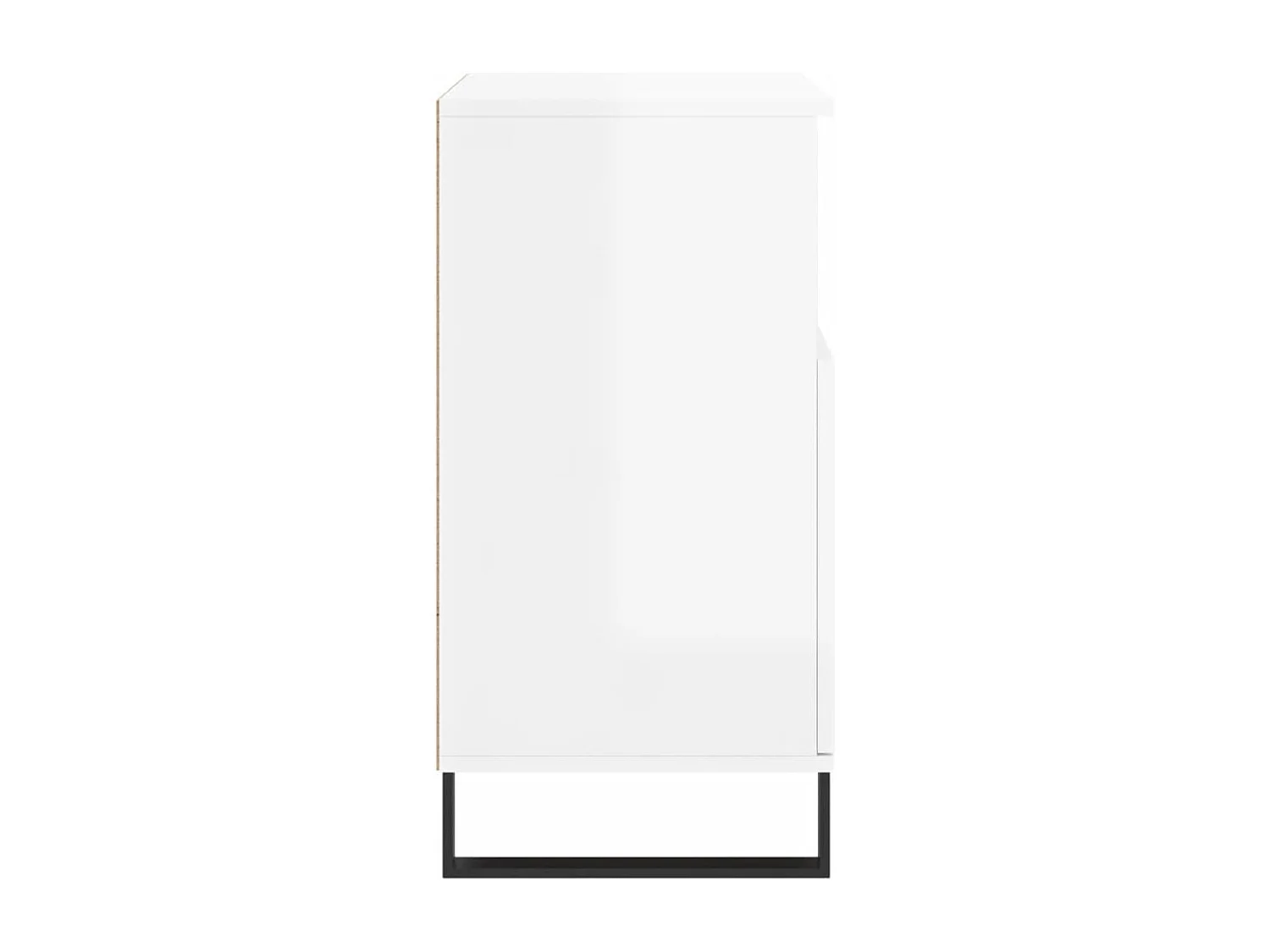 Credenza buffet cassettiera mobile contenitore organizer cucina soggiorno lucido 60 x 35 x 70 cm derivati ​​del legno bianco 02_0030676