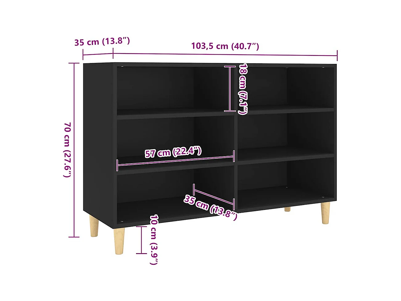 bahut commode armoire bois marron 103.5 x 35 x 70 cm 02_0035824