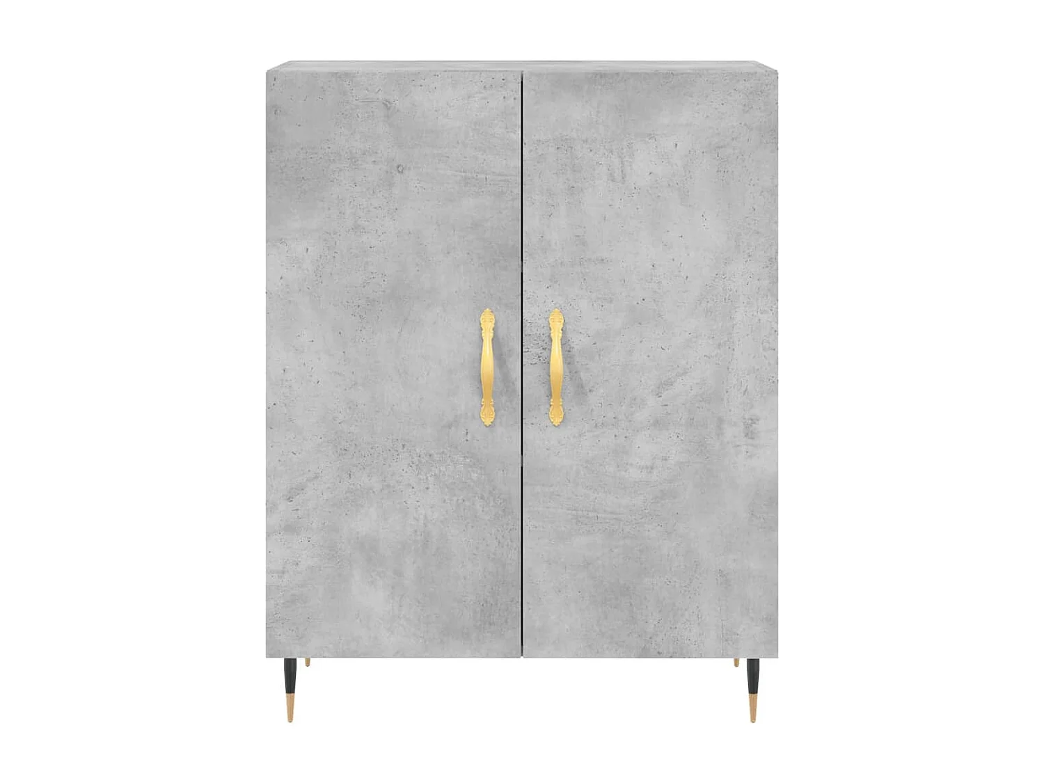 Credenza buffet cassettiera mobile contenitore organizer cucina soggiorno soggiorno 69,5 x 34 x 90 cm derivati ​​del legno grigio 02_0032064