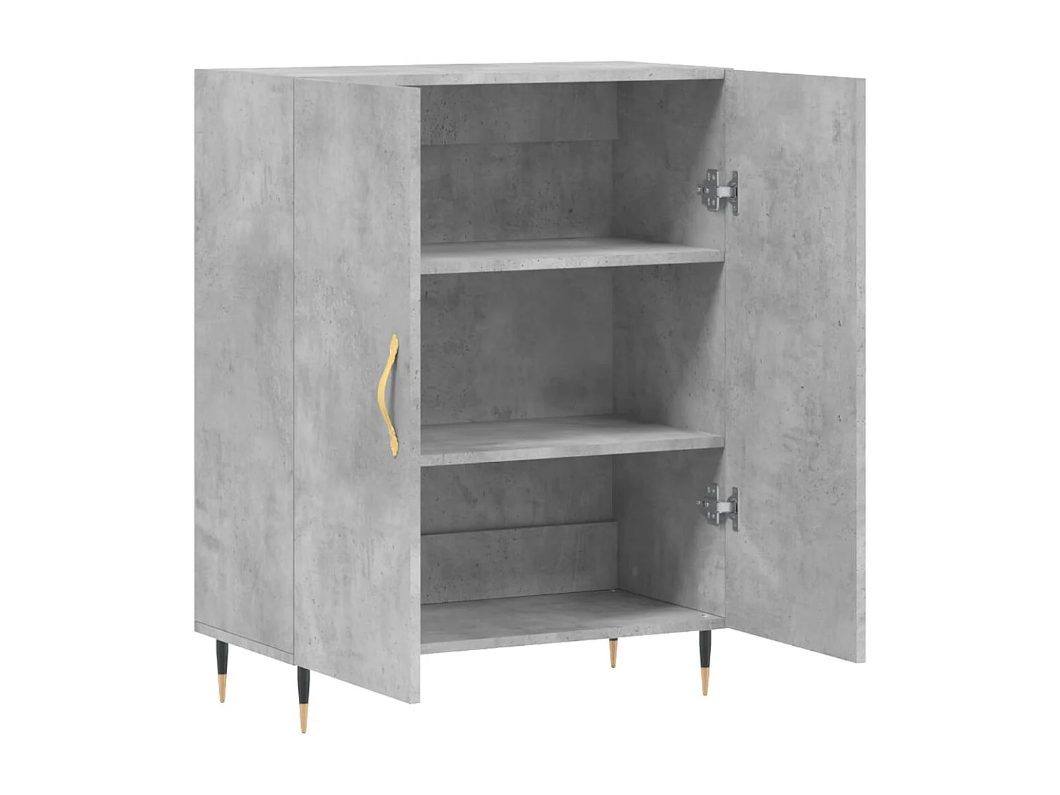 Credenza buffet cassettiera mobile contenitore organizer cucina soggiorno soggiorno 69,5 x 34 x 90 cm derivati ​​del legno grigio 02_0032064