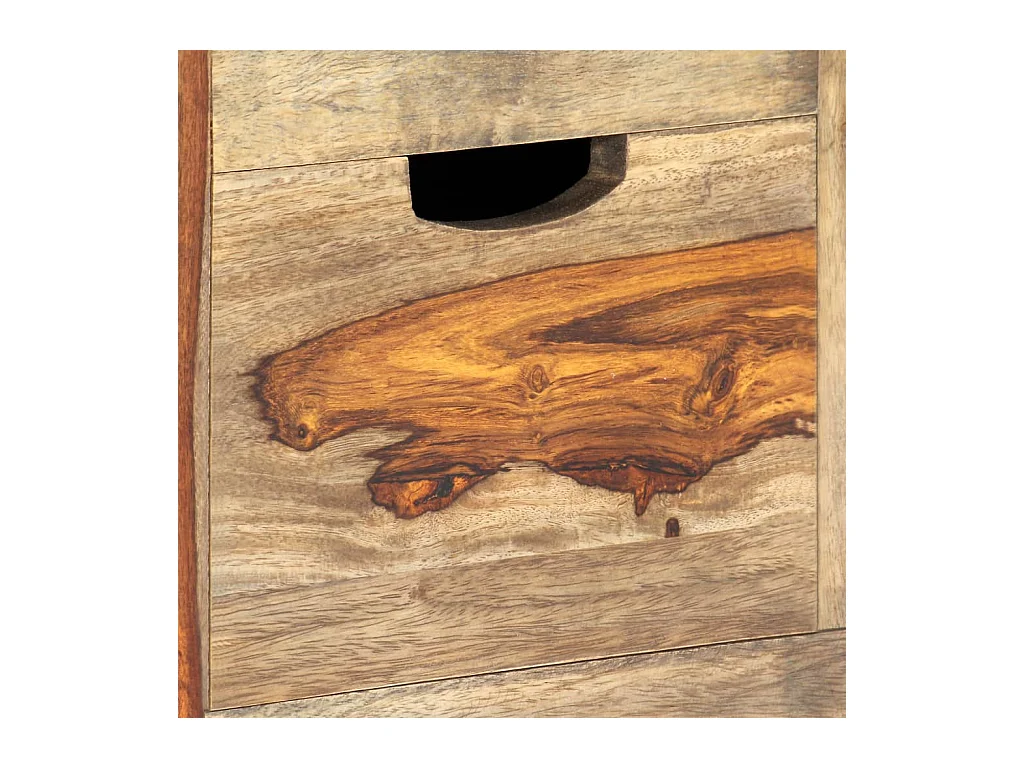 Aparador buffet cómoda armario mueble organizador cocina salón salón 100 x 30 x 50 cm madera maciza gris 02_0031760