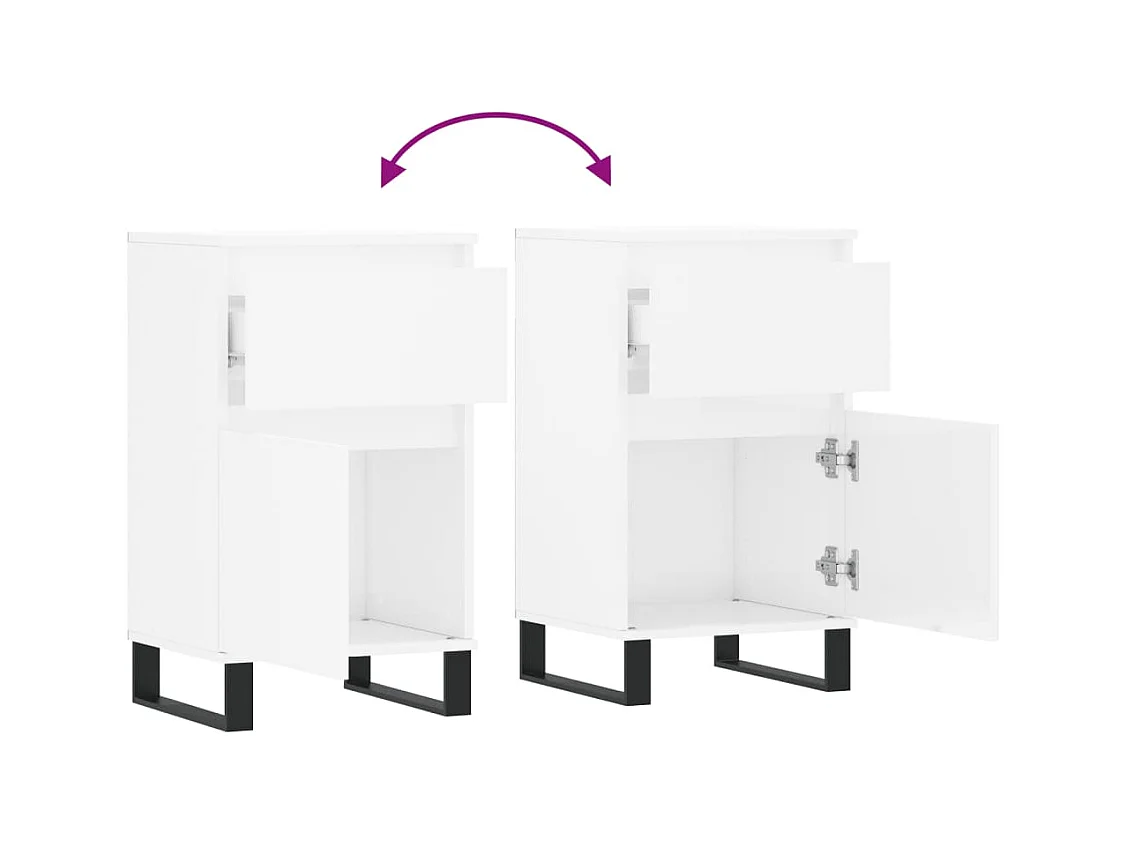 bahut commode armoire bois blanche 40 x 35 x 70 cm 02_0036702