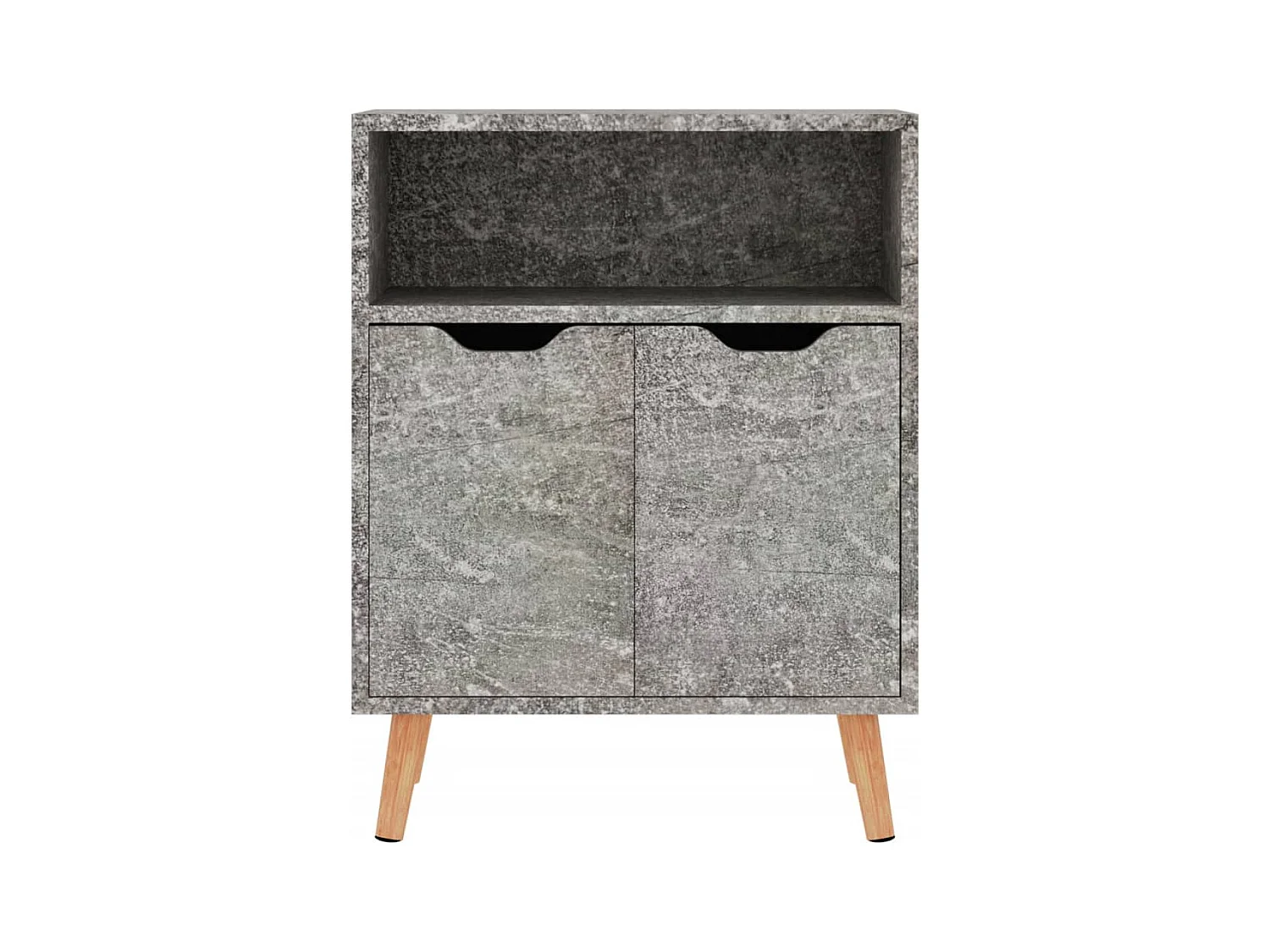 Buffet aparador cômoda armário unidade de armazenamento organizador cozinha sala sala 60 x 30 x 72 cm madeira trabalhada cinza 02_0031957