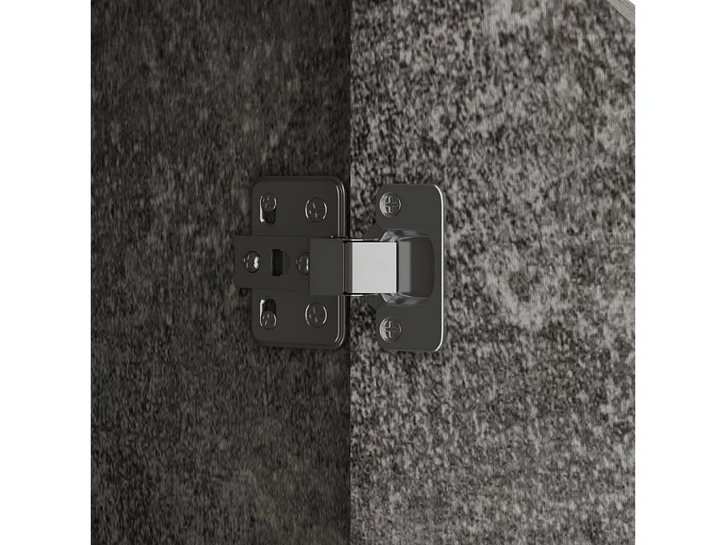 Buffet aparador cômoda armário unidade de armazenamento organizador cozinha sala sala 60 x 30 x 72 cm madeira trabalhada cinza 02_0031957