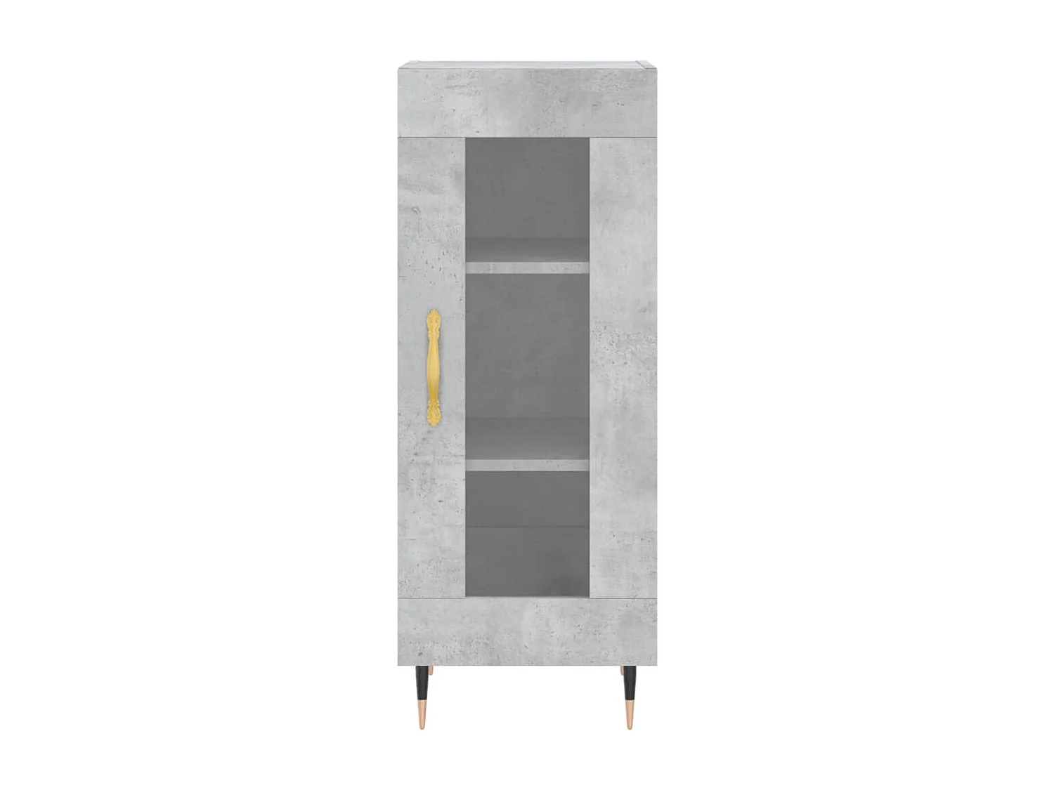 Credenza buffet cassettiera mobile contenitore organizer cucina soggiorno soggiorno 34,5 x 34 x 90 cm derivati ​​del legno grigio 02_0031888