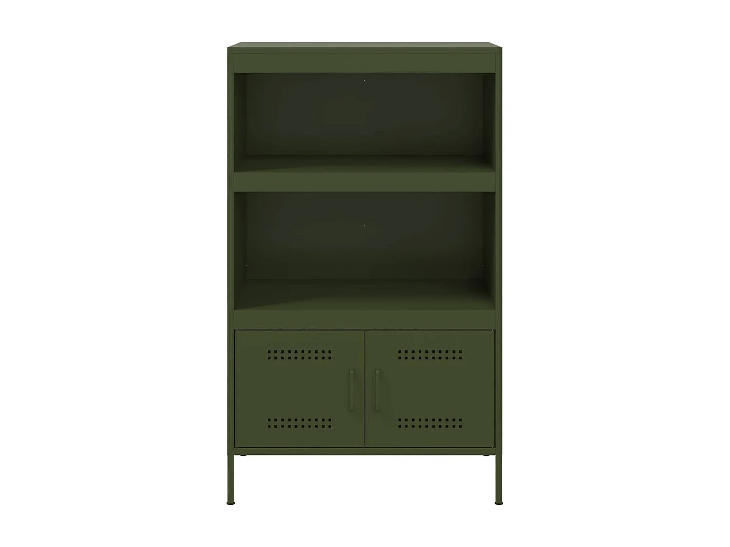 Buffet aparador cômoda armário organizador unidade cozinha sala sala oliva alto 68 x 39 x 113 cm aço verde 02_0035651