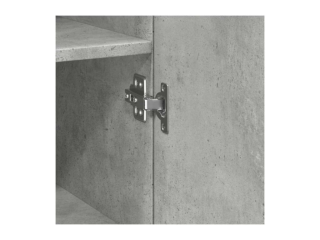 Aparador buffet cómoda armario mueble organizador cocina salón salón alto 45 x 42,5 x 185 cm madera contrachapada gris 02_0034444