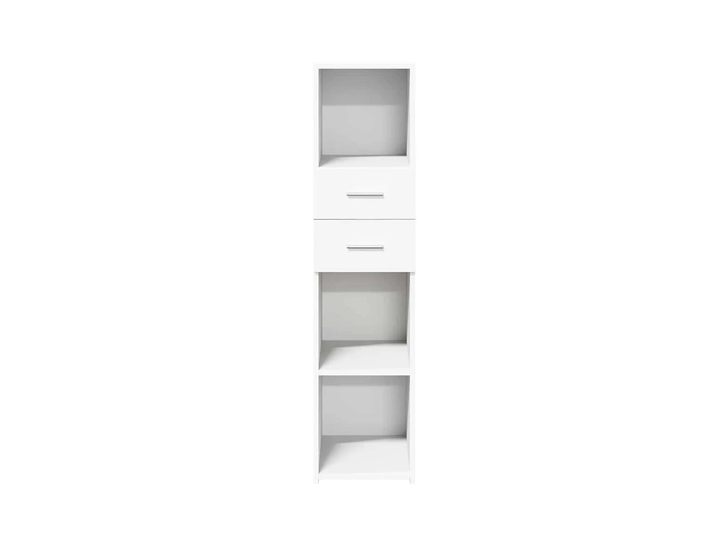 Credenza cassettiera cassettiera mobile contenitore organizer cucina soggiorno soggiorno alto 30 x 42,5 x 124 cm derivati ​​del legno bianco 02_0032254