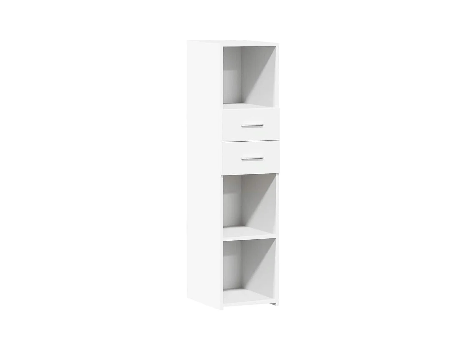 Credenza cassettiera cassettiera mobile contenitore organizer cucina soggiorno soggiorno alto 30 x 42,5 x 124 cm derivati ​​del legno bianco 02_0032254