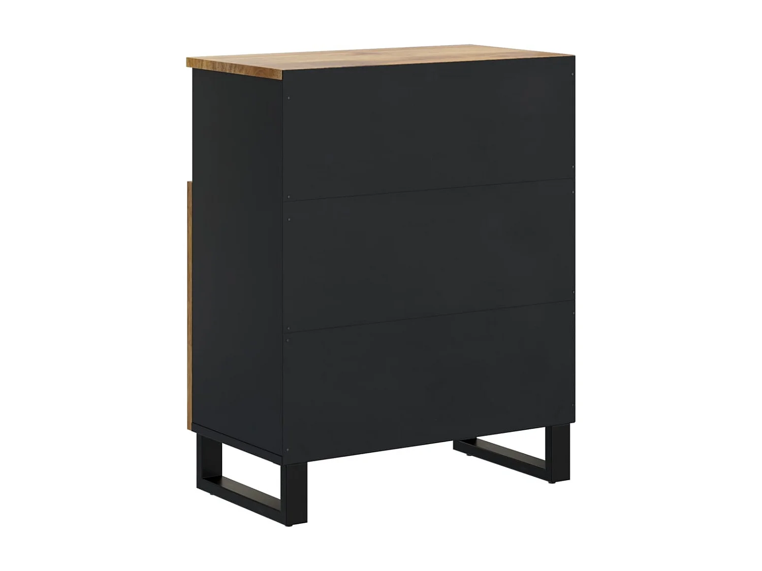 Aparador cômoda armário armário organizador cozinha sala sala com 2 portas 60 x 33 x 75 cm madeira de mangueira maciça marrom 02_0029729