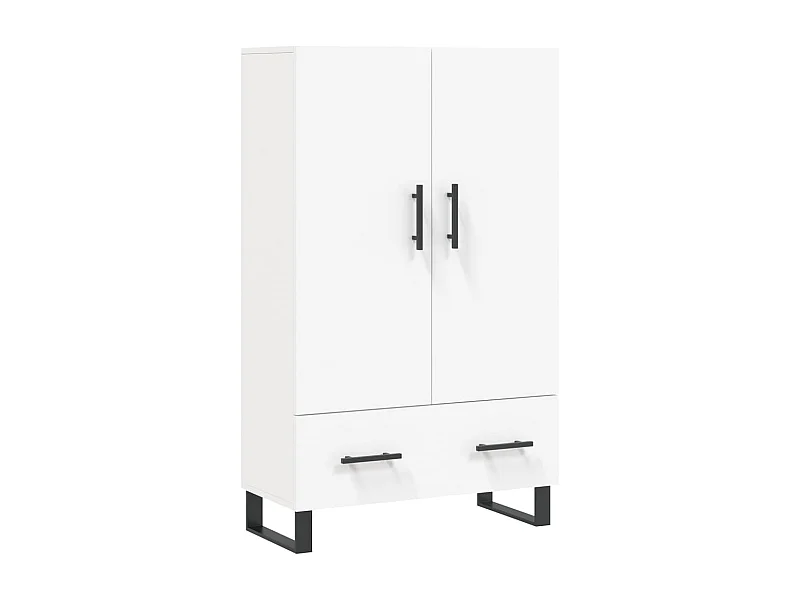 Aparador cómoda cómoda armario mueble organizador cocina salón salón alto 69,5 x 31 x 115 cm madera contrachapada blanco 02_0032502