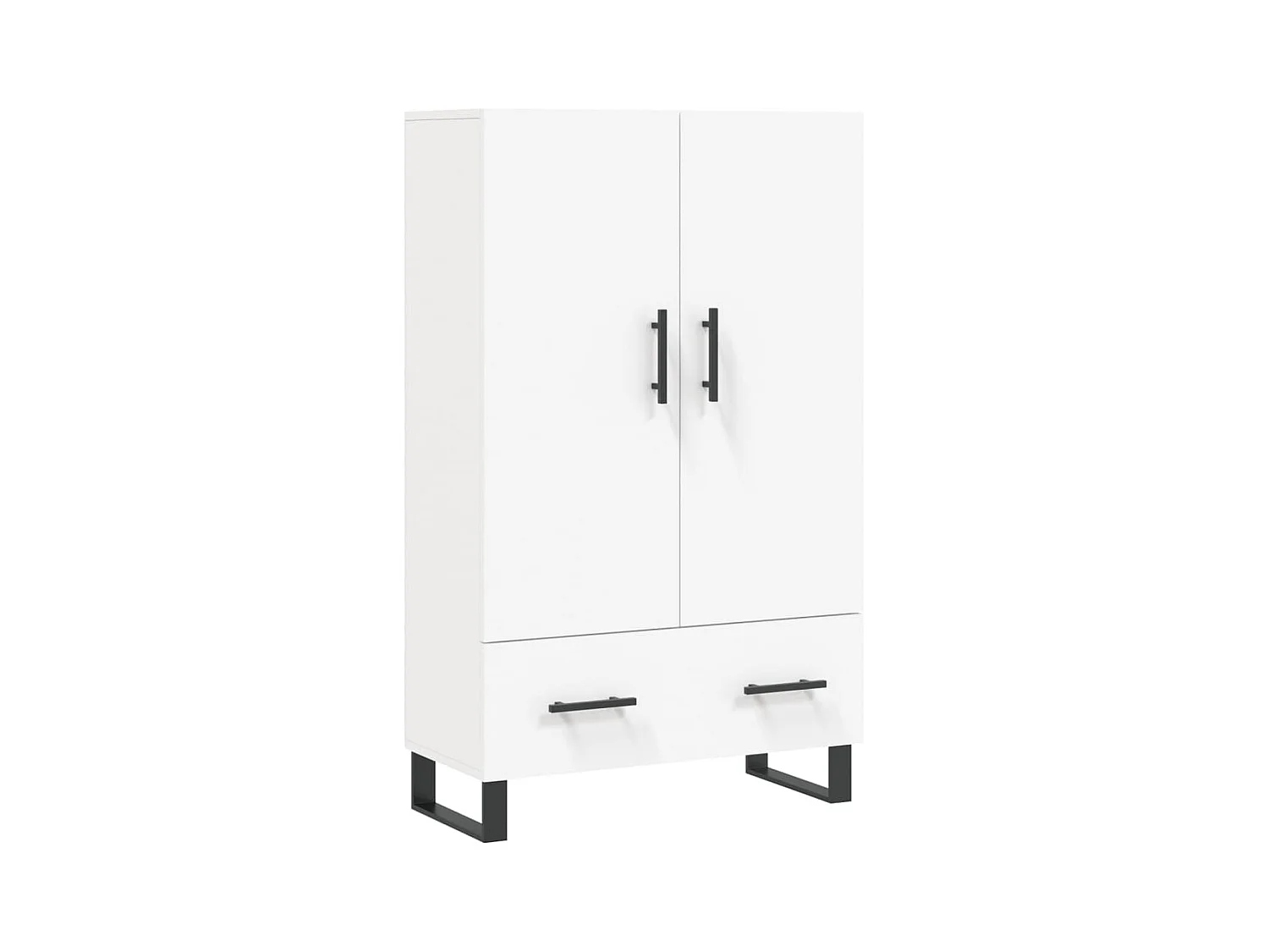 Aparador cómoda cómoda armario mueble organizador cocina salón salón alto 69,5 x 31 x 115 cm madera contrachapada blanco 02_0032502