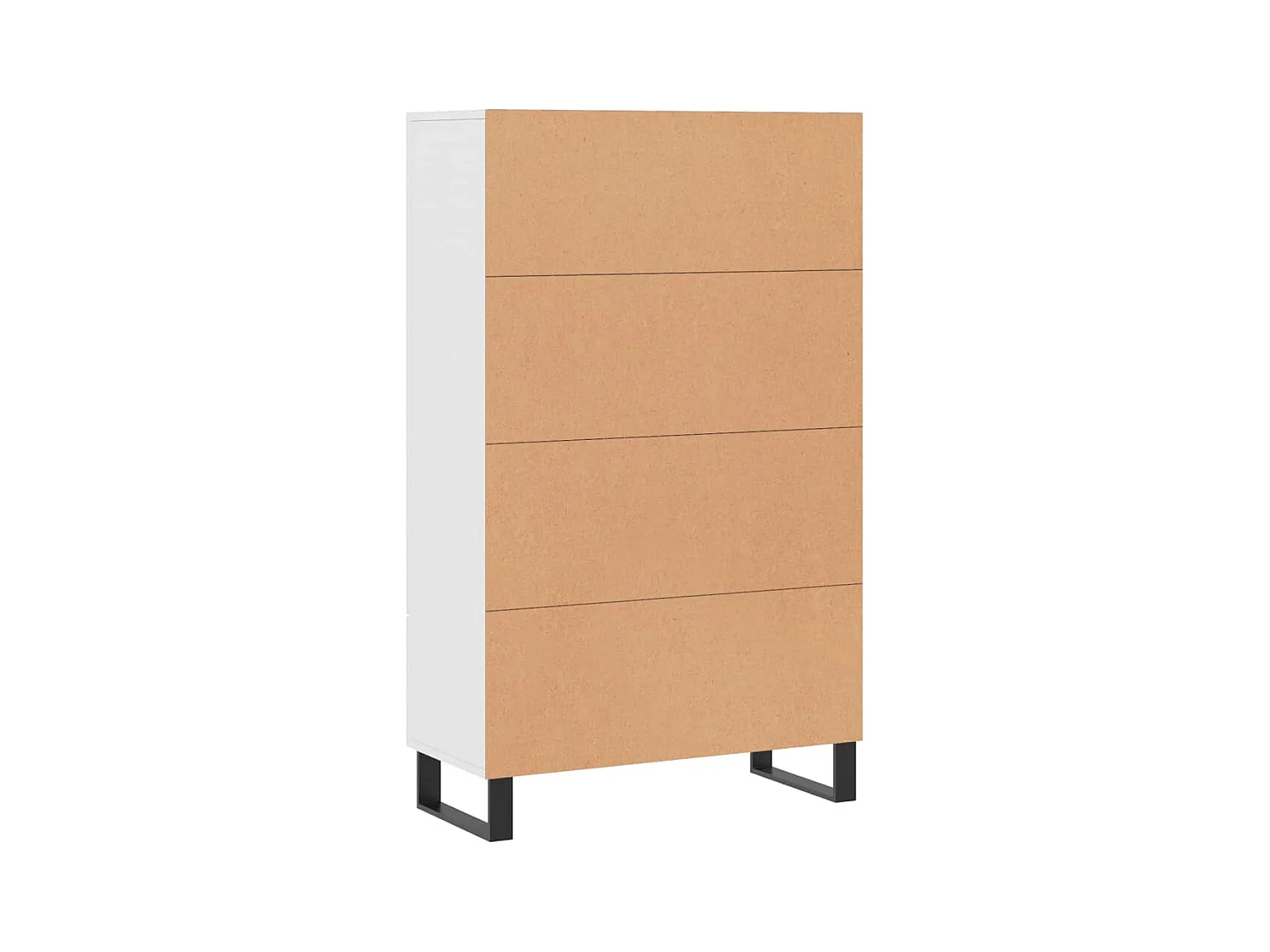 Aparador cómoda cómoda armario mueble organizador cocina salón salón alto 69,5 x 31 x 115 cm madera contrachapada blanco 02_0032502