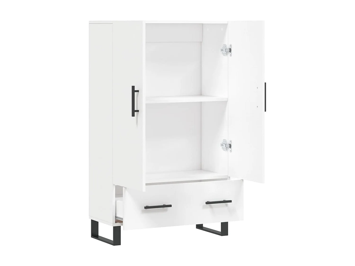 bahut commode armoire bois blanche 69.5 x 31 x 115 cm 02_0032502