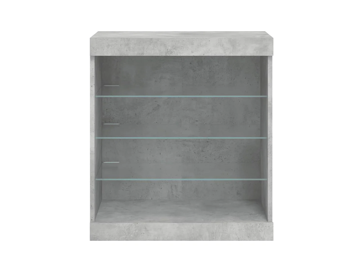 Buffet aparador cômoda armário organizador cozinha sala sala com luzes LED 60,5 x 37 x 67 cm cinza 02_0030003