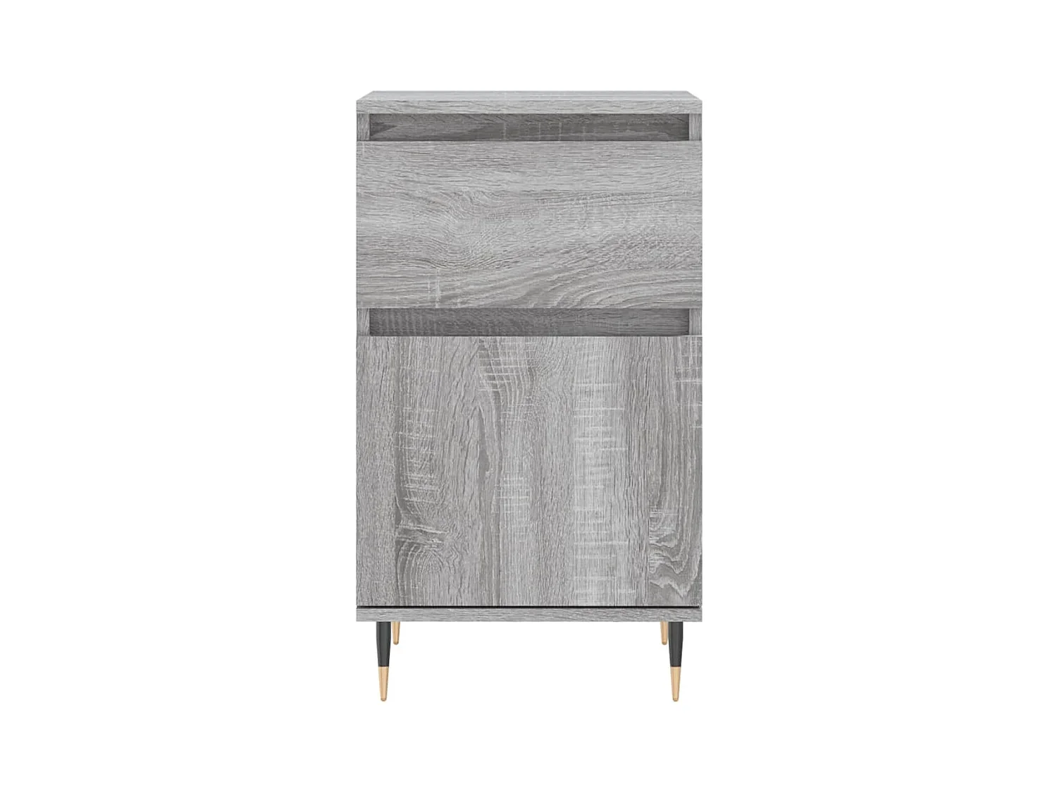 Aparador buffet cómoda armario unidad de almacenamiento organizador cocina salón salón juego de 2 sonoma 40 x 35 x 70 cm madera contrachapada gris 02_0036951