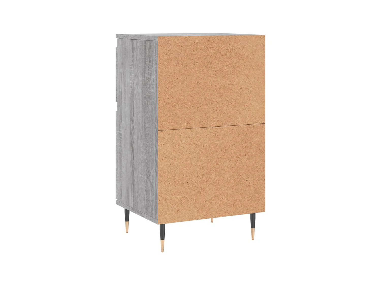 Aparador buffet cómoda armario unidad de almacenamiento organizador cocina salón salón juego de 2 sonoma 40 x 35 x 70 cm madera contrachapada gris 02_0036951