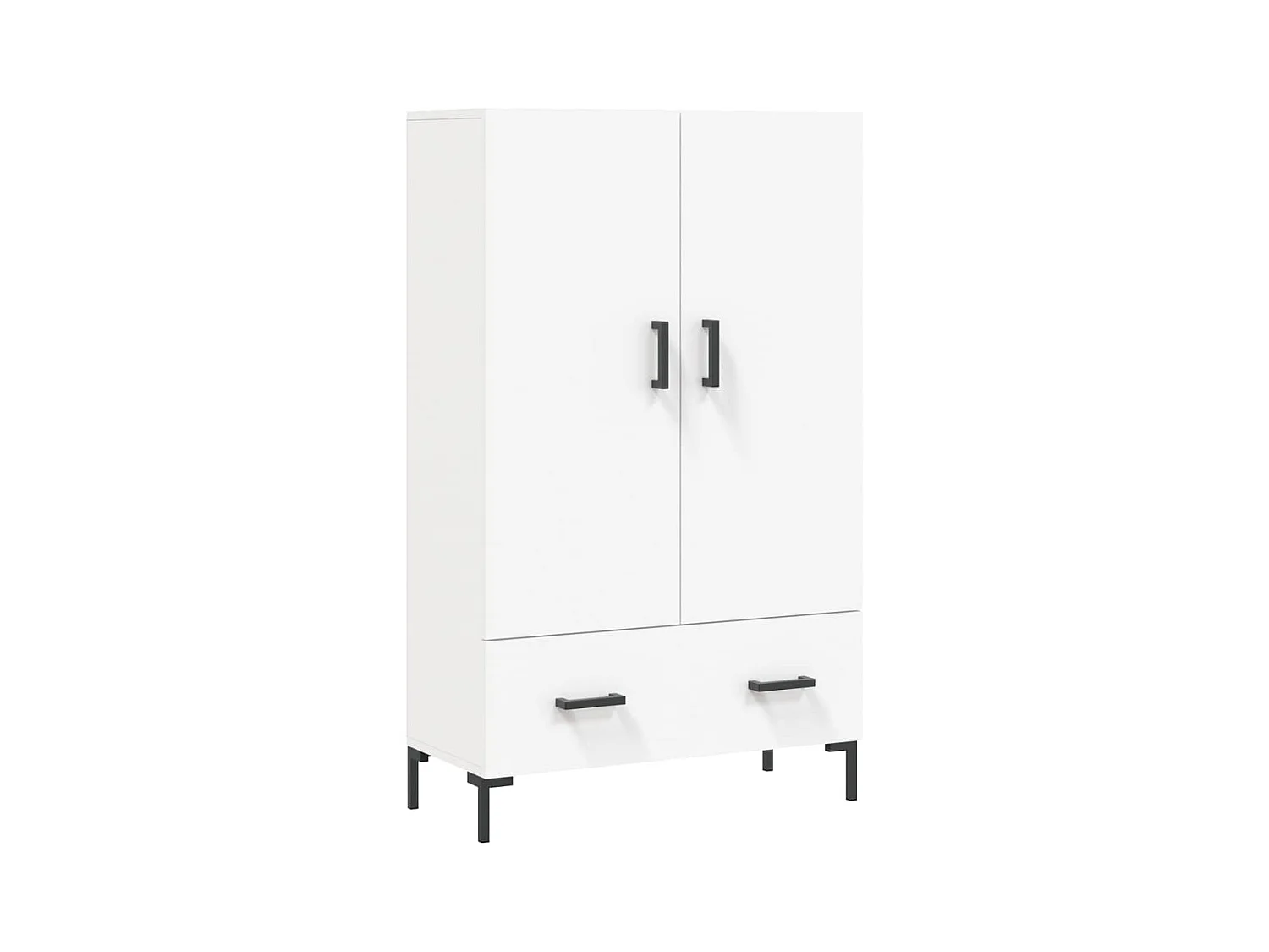 Credenza cassettiera cassettiera mobile contenitore organizer cucina soggiorno soggiorno alto 69,5 x 31 x 115 cm derivati ​​del legno bianco 02_0032508