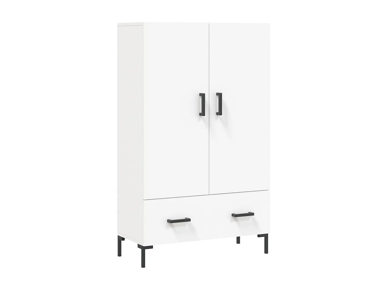 Credenza cassettiera cassettiera mobile contenitore organizer cucina soggiorno soggiorno alto 69,5 x 31 x 115 cm derivati ​​del legno bianco 02_0032508
