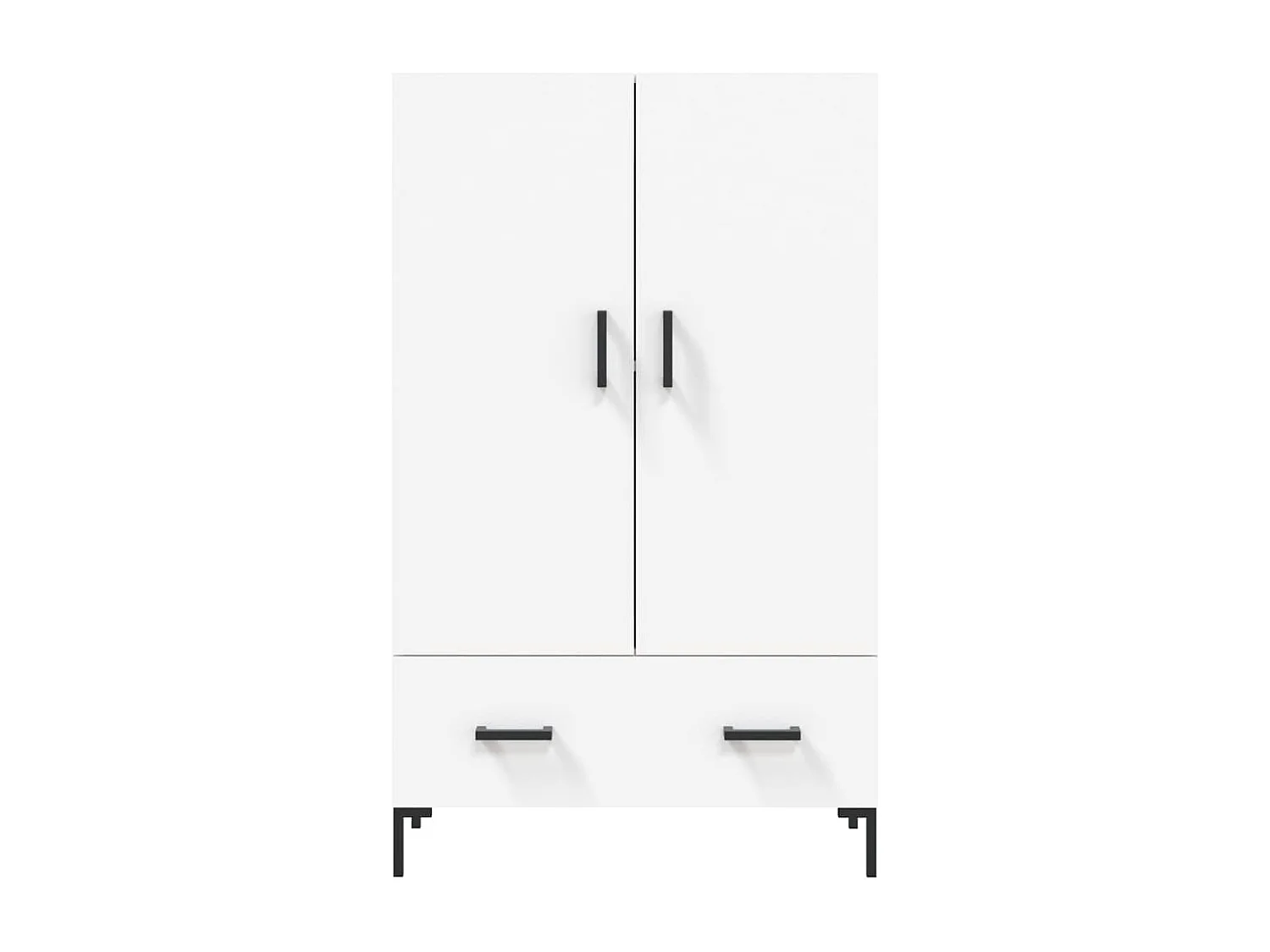 Credenza cassettiera cassettiera mobile contenitore organizer cucina soggiorno soggiorno alto 69,5 x 31 x 115 cm derivati ​​del legno bianco 02_0032508