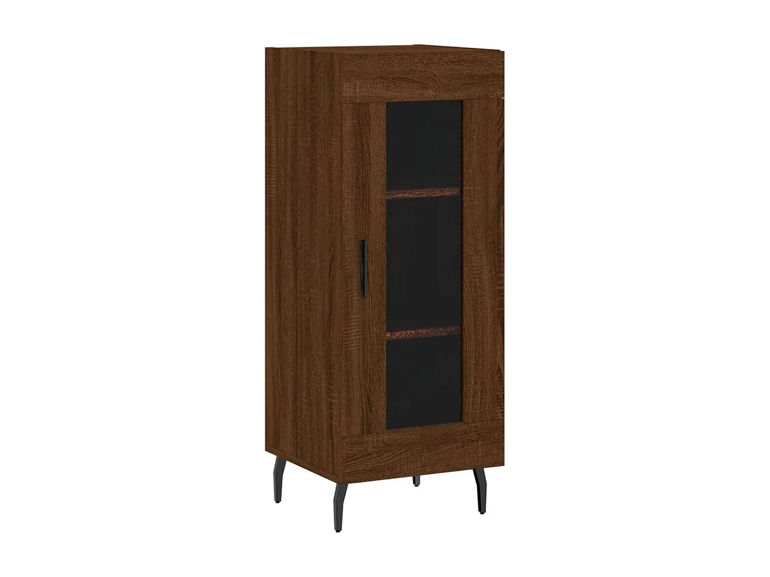 Aparador buffet cómoda mueble mueble de almacenamiento organizador cocina salón salón 34,5 x 34 x 90 cm madera contrachapada marrón 02_0031196