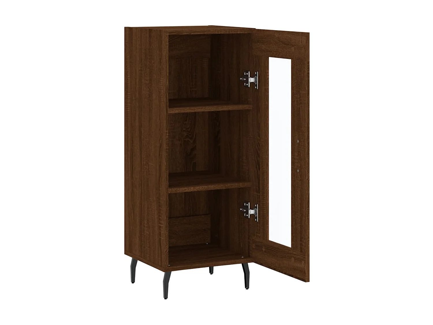Aparador buffet cómoda mueble mueble de almacenamiento organizador cocina salón salón 34,5 x 34 x 90 cm madera contrachapada marrón 02_0031196