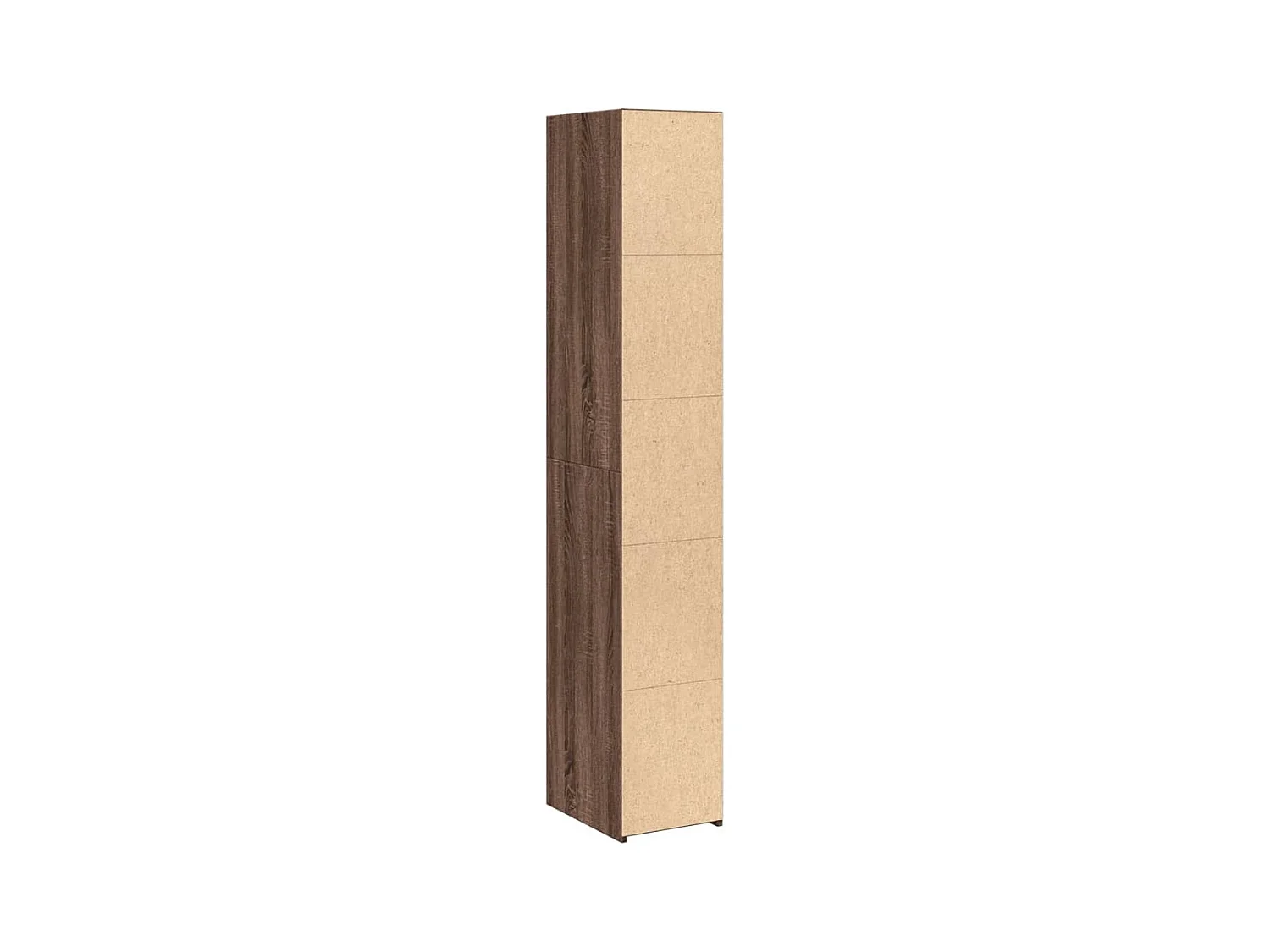Aparador buffet cómoda armario mueble organizador cocina salón salón alto 30 x 41 x 185 cm madera contrachapada marrón 02_0033572