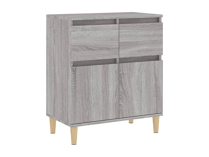 Credenza cassettiera cassettiera mobile contenitore organizer cucina soggiorno salonsonoma 60 x 35 x 70 cm derivati ​​del legno grigio 02_0036400