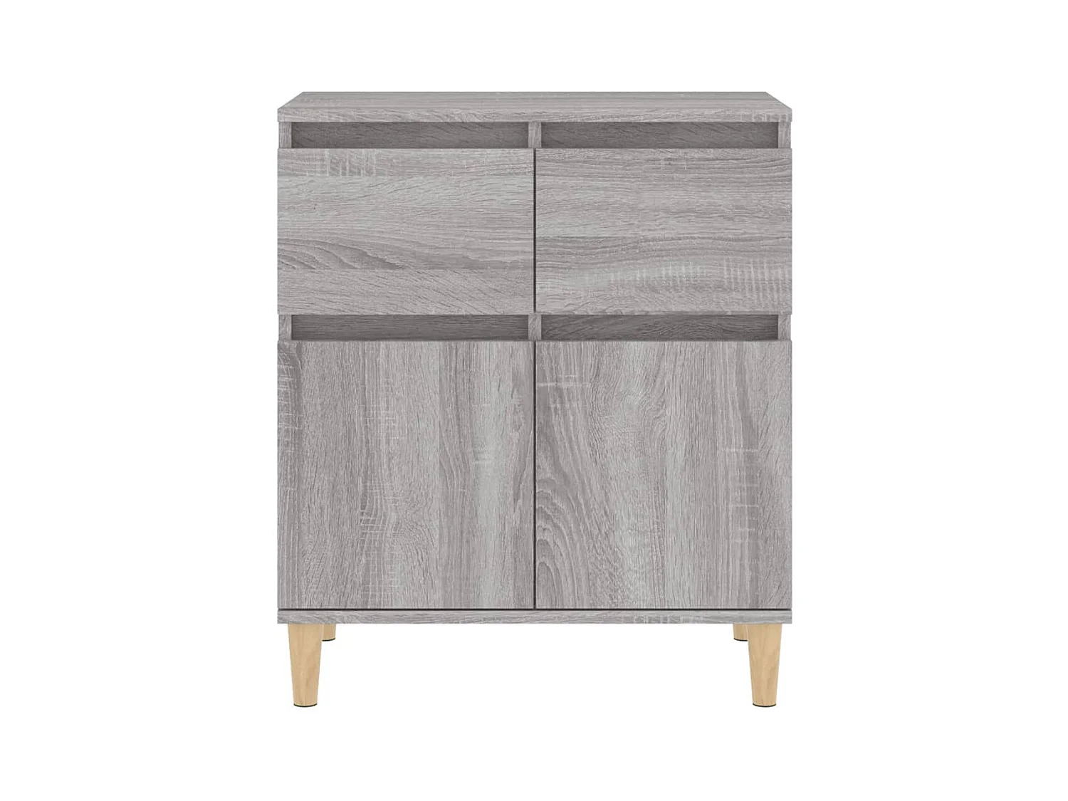 Credenza cassettiera cassettiera mobile contenitore organizer cucina soggiorno salonsonoma 60 x 35 x 70 cm derivati ​​del legno grigio 02_0036400