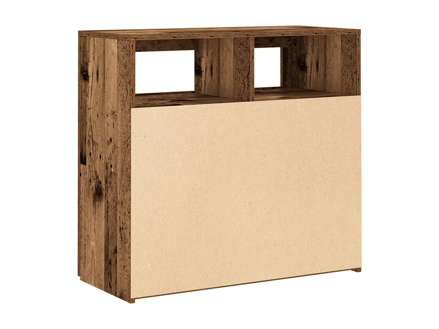 Buffet aparador cômoda armário organizador unidade cozinha sala sala e luzes LED madeira velha 80 x 35 x 75 cm madeira trabalhada Madeira velha 02_0031754