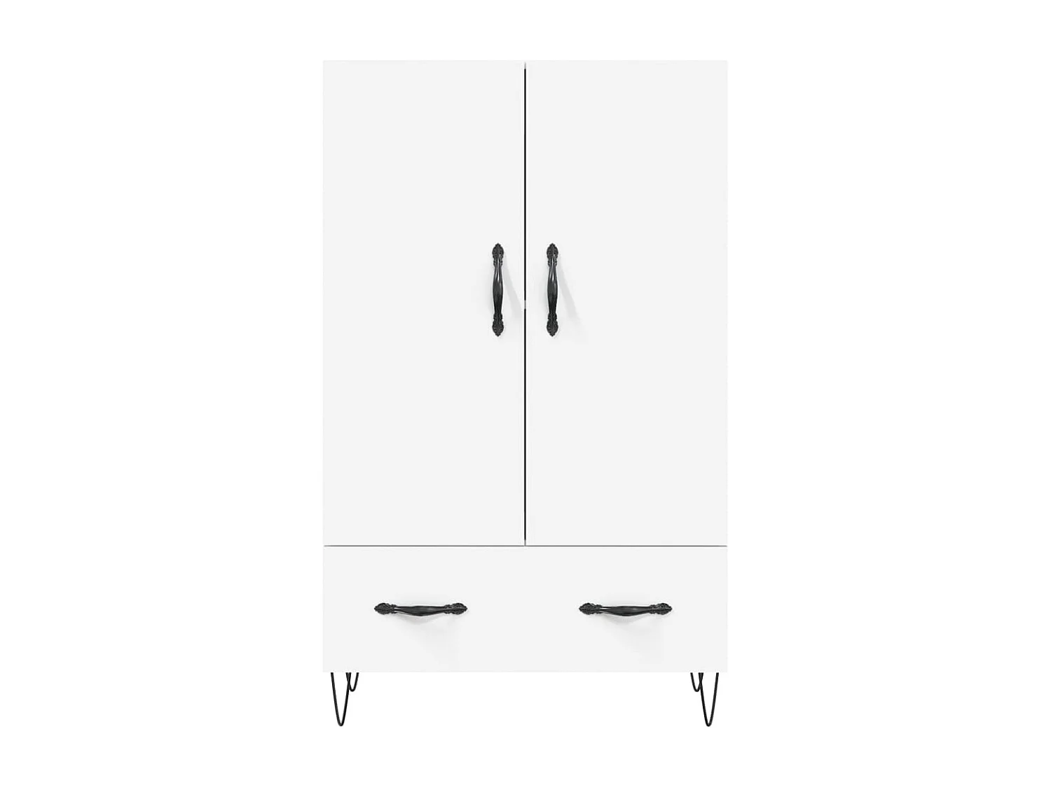 Buffet aparador cômoda armário unidade de armazenamento organizador cozinha sala sala alta 69,5 x 31 x 115 cm madeira trabalhada branca 02_0032513