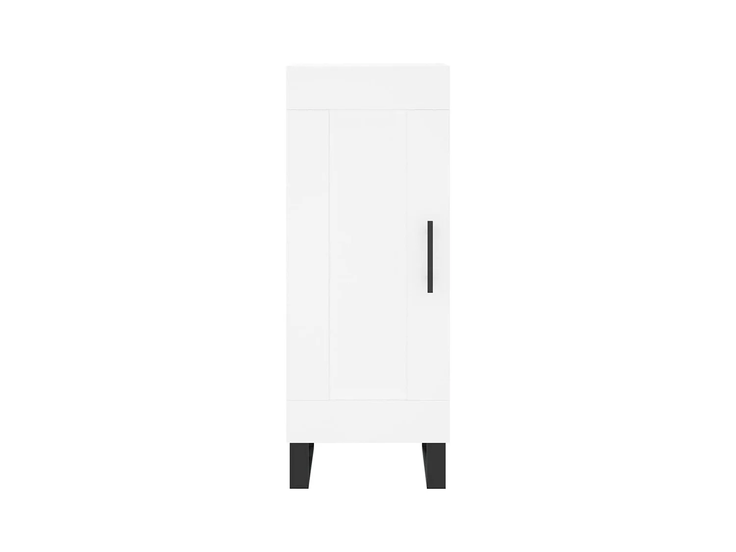 Buffet aparador cômoda armário unidade de armazenamento organizador cozinha sala sala 34,5 x 34 x 90 cm madeira trabalhada branca 02_0030251