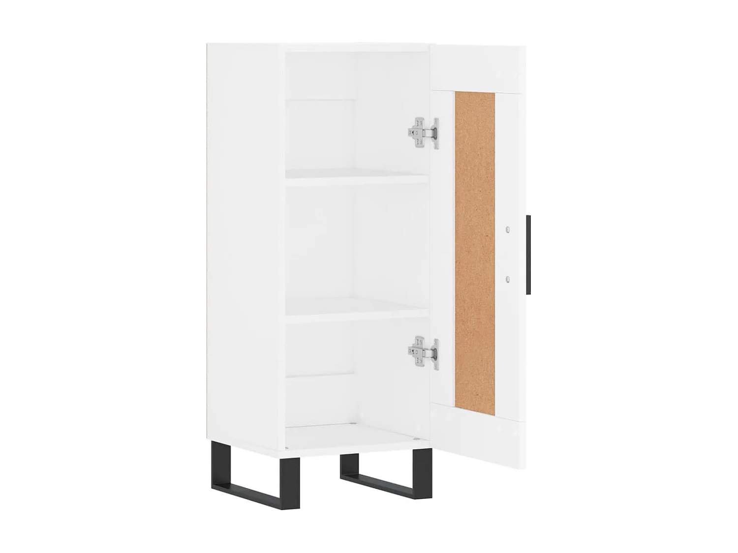 Credenza buffet cassettiera mobile contenitore organizer cucina soggiorno soggiorno 34,5 x 34 x 90 cm derivati ​​del legno bianco 02_0030251
