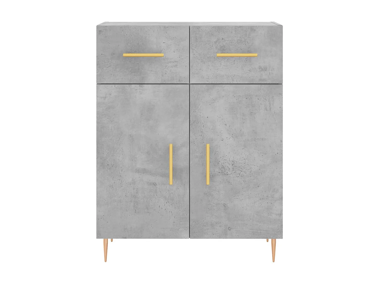 Credenza cassettiera cassettiera mobile contenitore organizer cucina soggiorno soggiorno 69,5 x 34 x 90 cm derivati ​​del legno grigio 02_0032010