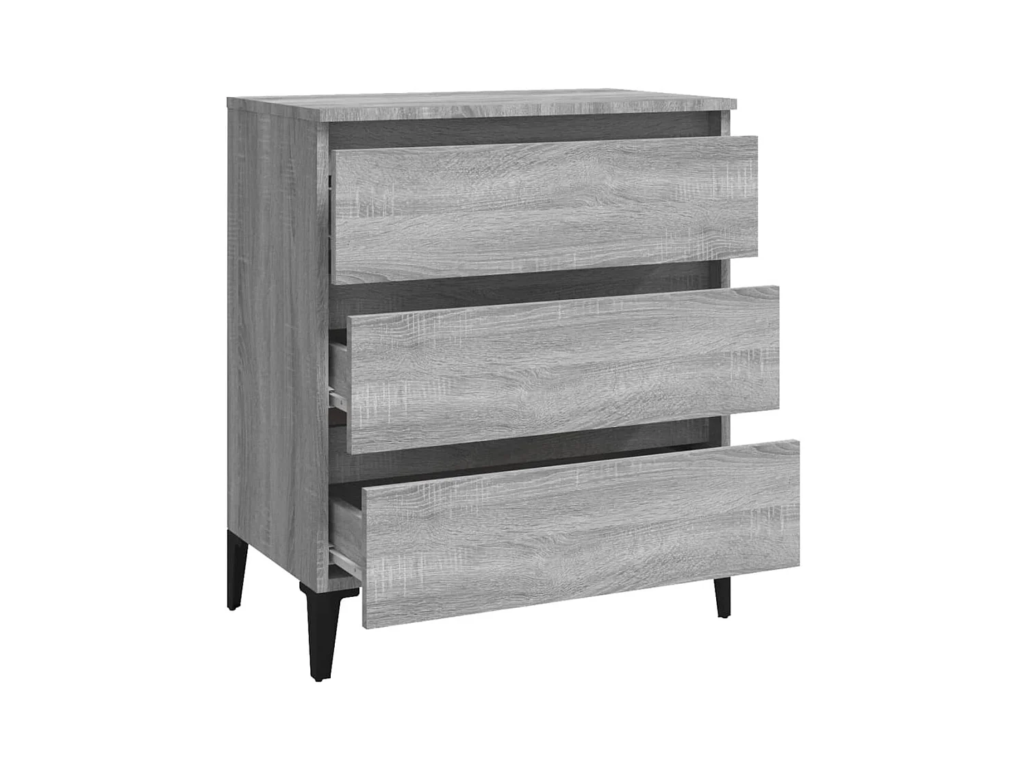 Aparador buffet cômoda armário organizador cozinha sala salonsonoma 60 x 35 x 69 cm madeira trabalhada cinza 02_0036392