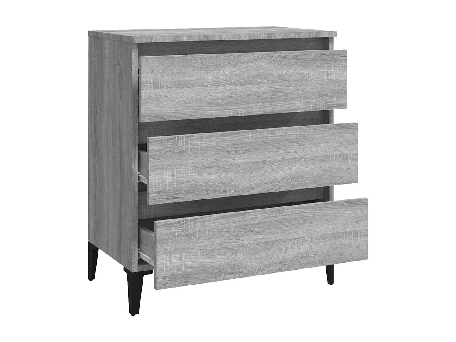 Credenza buffet cassettiera mobile contenitore organizer cucina soggiorno salonsonoma 60 x 35 x 69 cm pannelli compositi grigio 02_0036392
