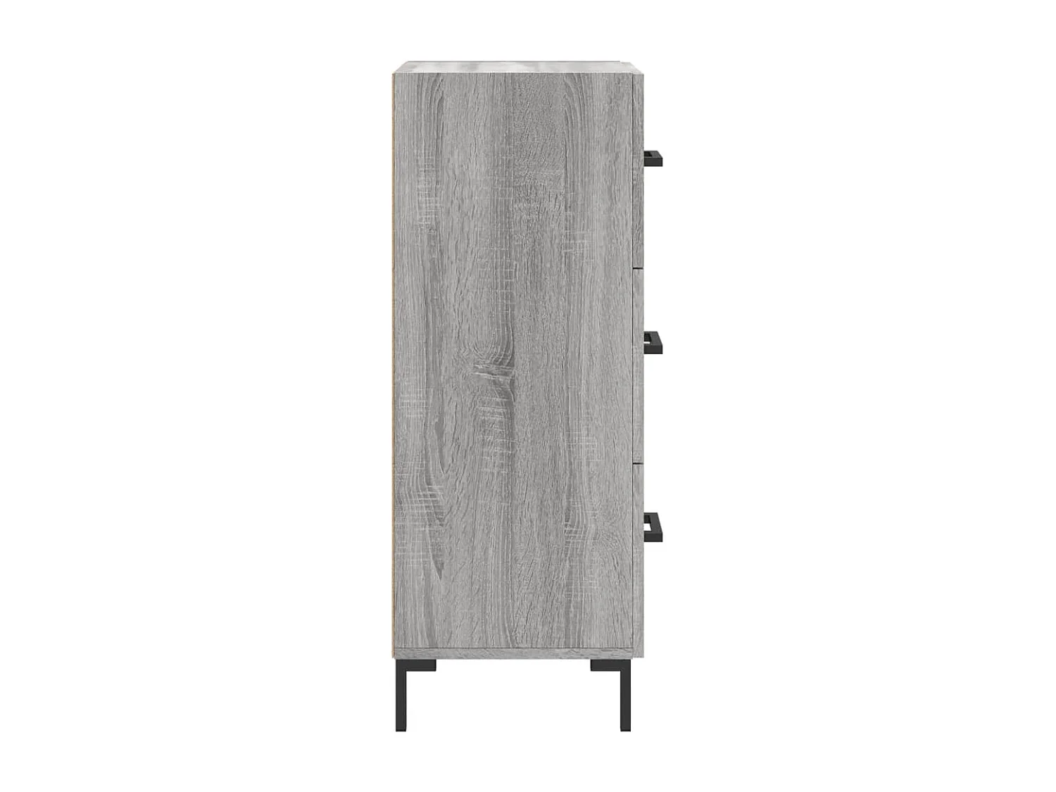 Credenza credenza cassettiera mobile contenitore organizer cucina soggiorno soggiorno Sonoma 34,5 x 34 x 90 cm derivati ​​del legno grigio 02_0036326