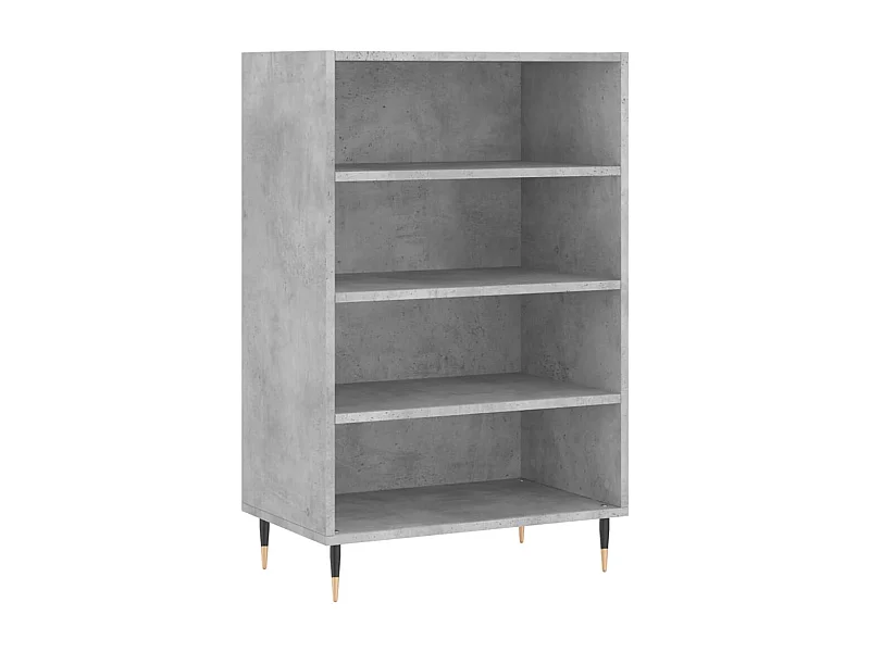 Aparador buffet cómoda armario mueble organizador cocina salón salón alto 57 x 35 x 90 cm madera contrachapada gris 02_0034452