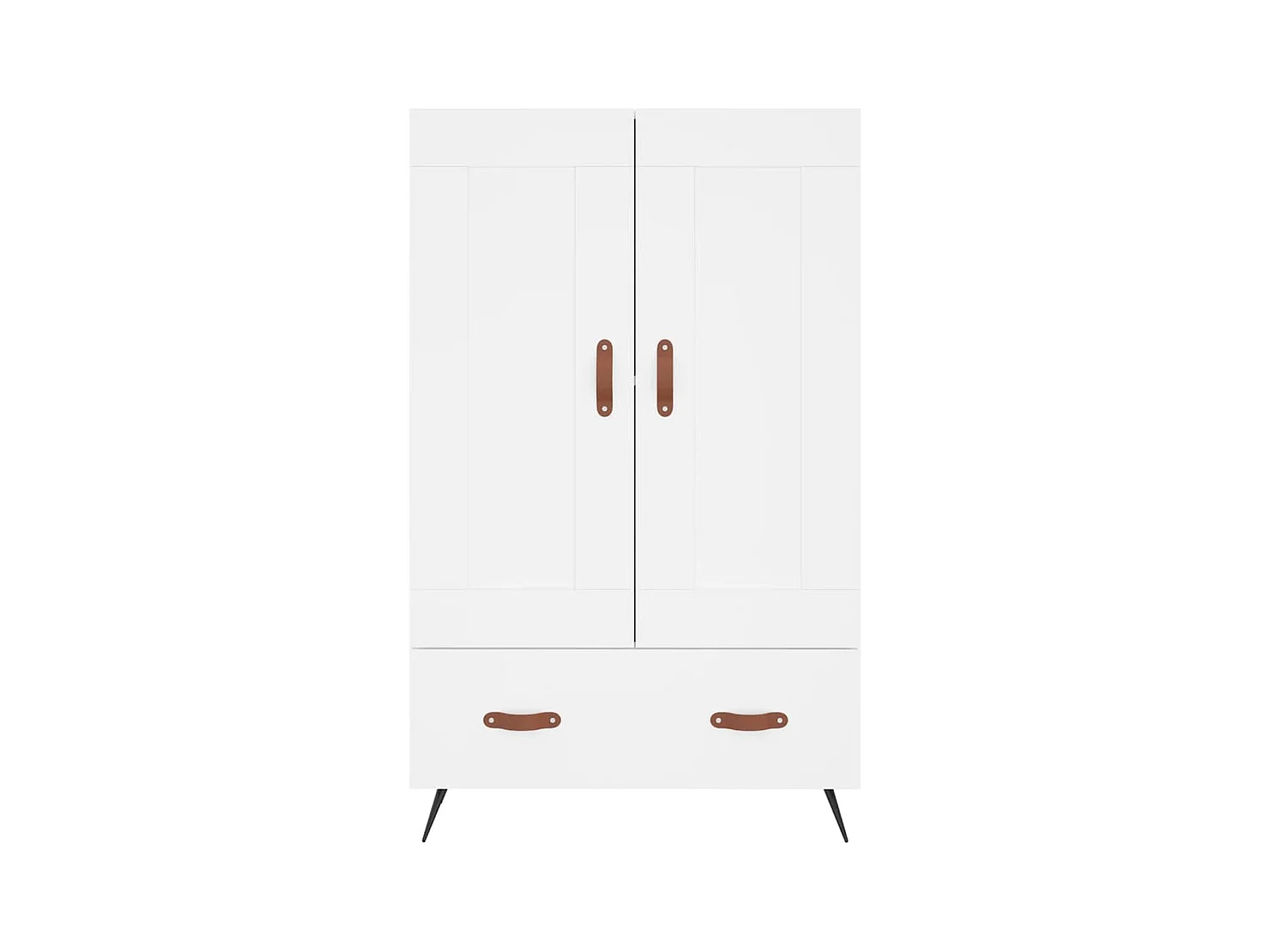 Credenza buffet cassettiera mobile contenitore organizer cucina soggiorno soggiorno alto 69,5 x 31 x 115 cm derivati ​​del legno bianco 02_0032505